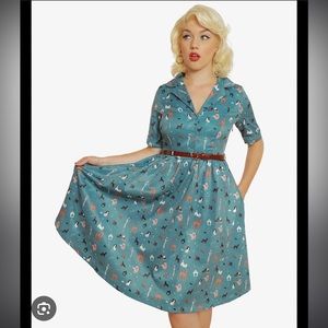 Lindy Bop Bletchley Dress Dog Print